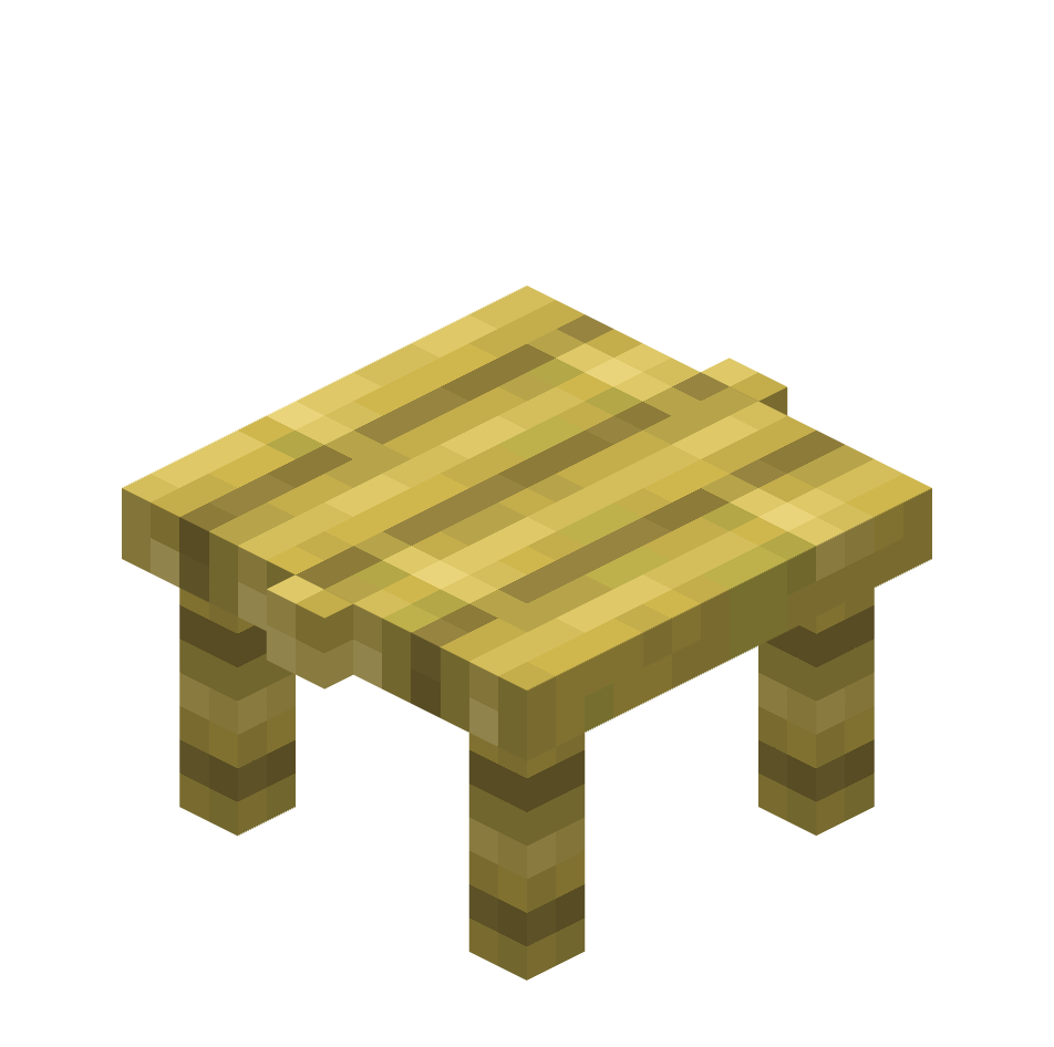 бамбуковая древесина, stool — предмет ресурспака minecraft специально для сервера foxward