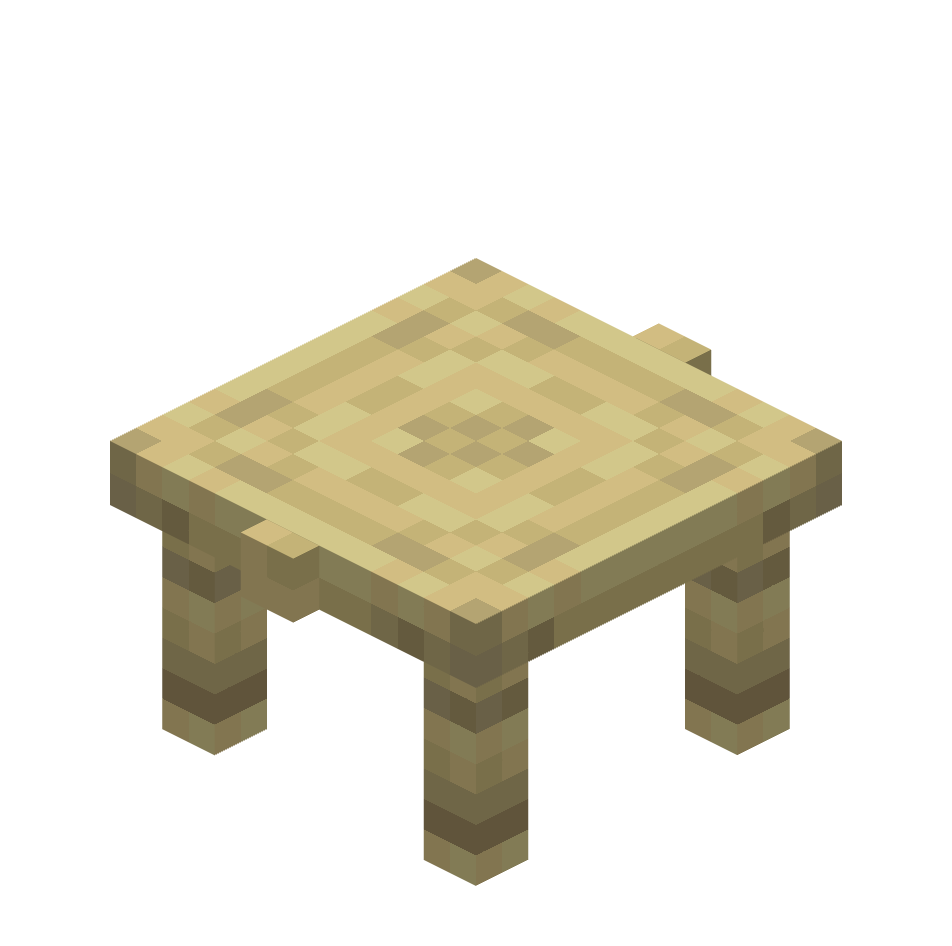 берёзовая древесина, stool — предмет ресурспака minecraft специально для сервера foxward