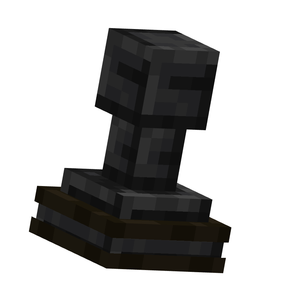 черная пешка, black pawn — предмет ресурспака minecraft специально для сервера foxward
