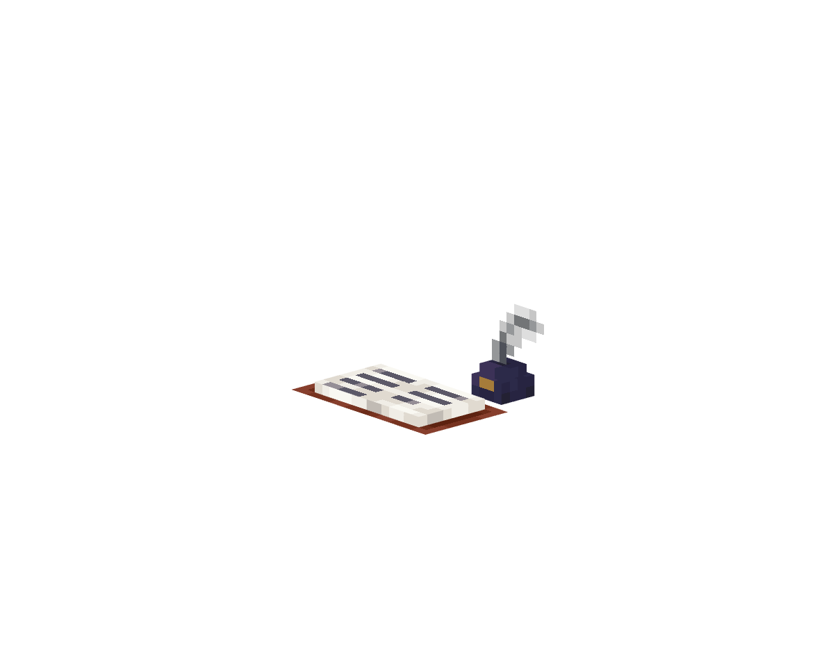 книга с пером — предмет ресурспака minecraft специально для сервера foxward