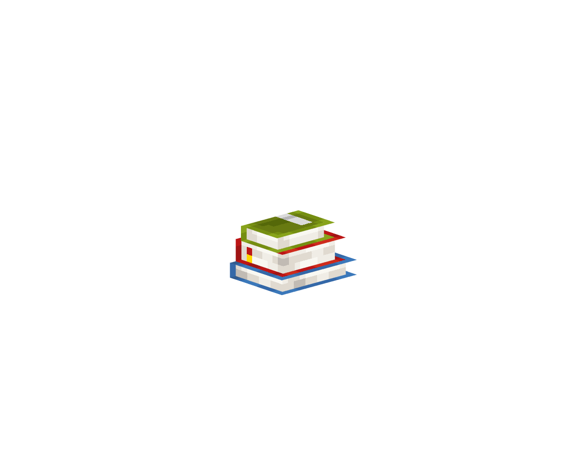 стопка из 3 книг — предмет ресурспака minecraft специально для сервера foxward