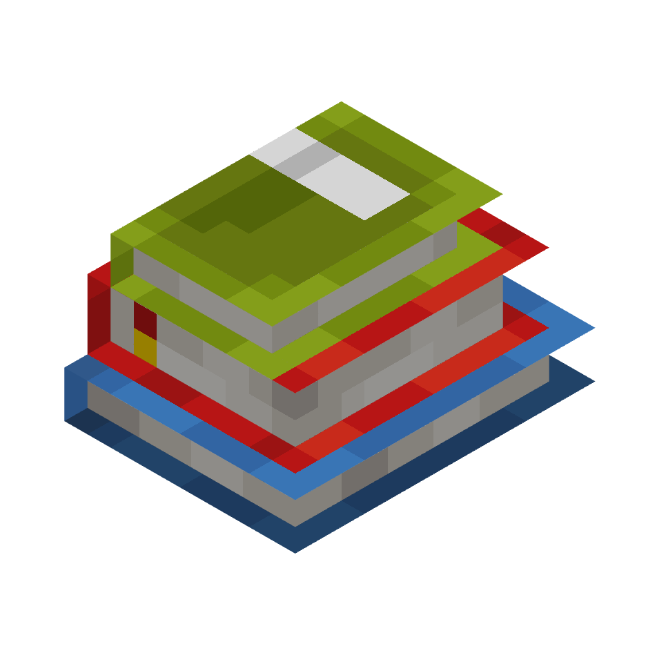 стопка из 3 книг, stack of 3 books — предмет ресурспака minecraft специально для сервера foxward