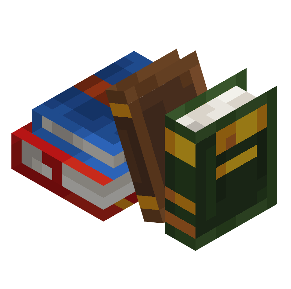 стопка из 4 книг, stack of 4 books — предмет ресурспака minecraft специально для сервера foxward