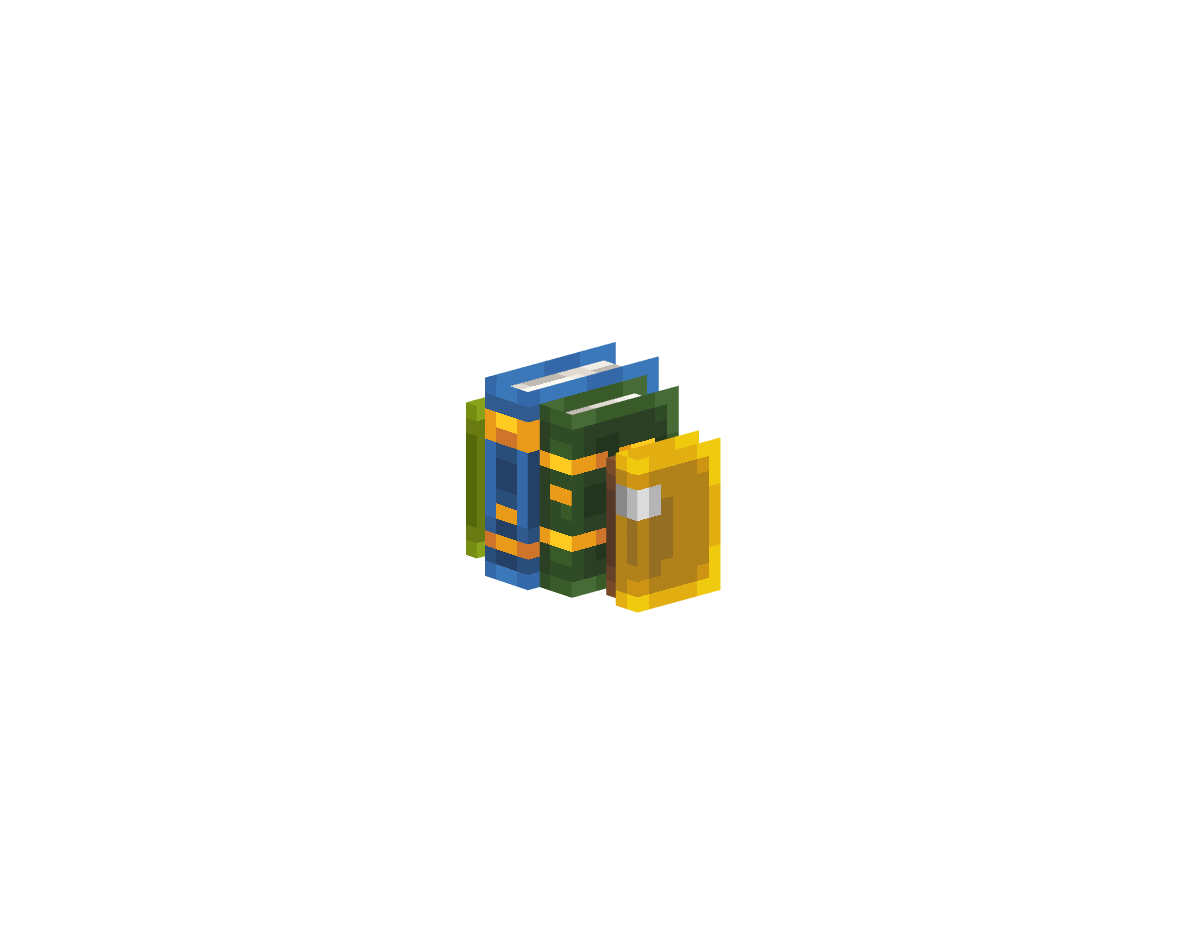 стопка из 6 книг — предмет ресурспака minecraft специально для сервера foxward