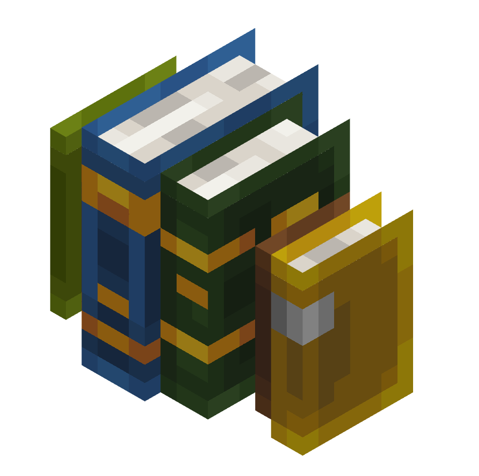 стопка из 6 книг, stack of 6 books — предмет ресурспака minecraft специально для сервера foxward