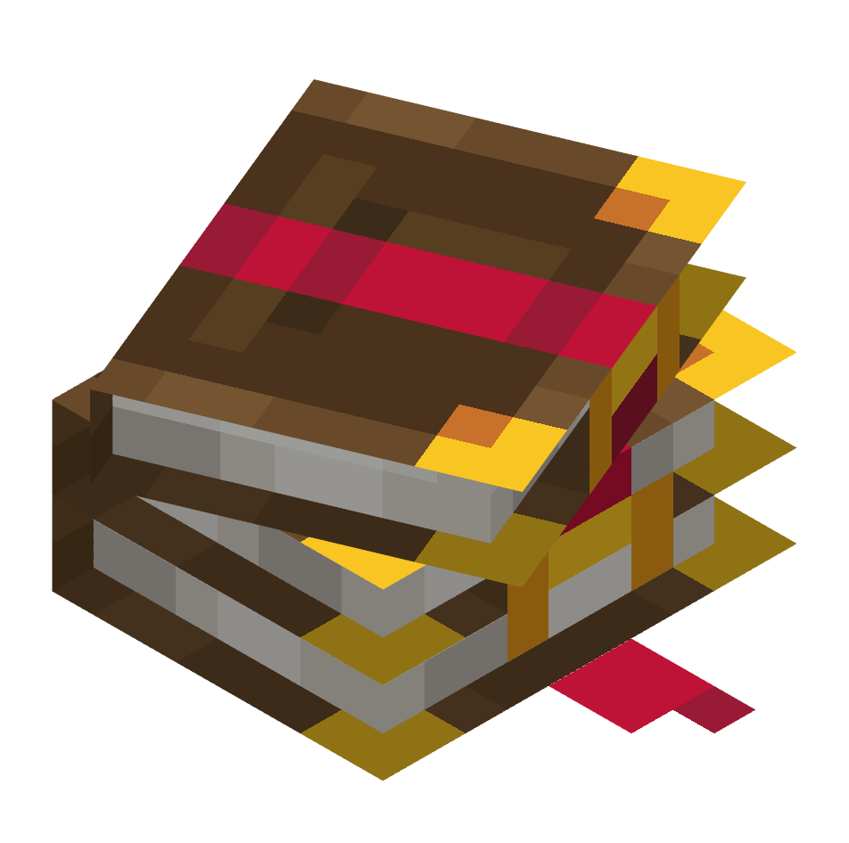 стопка зачарованных книг, stack of enchanted books — предмет ресурспака minecraft специально для сервера foxward