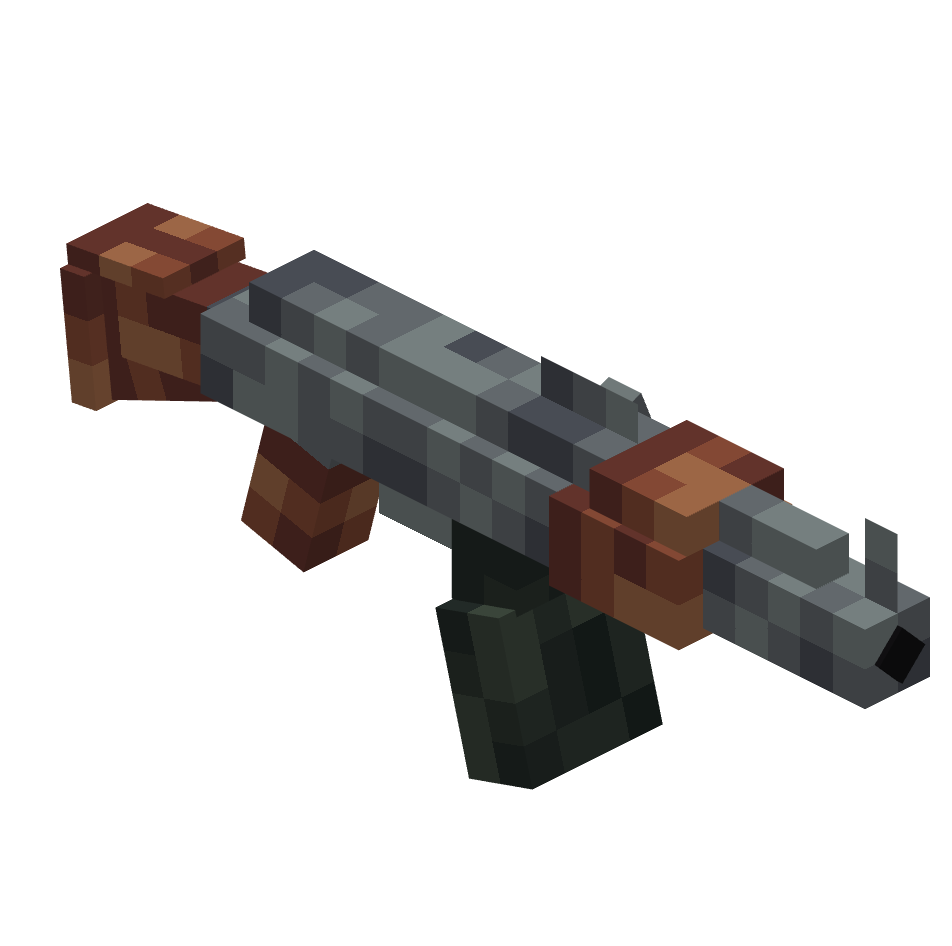 расширенный ак-47, ak47 advanced — предмет ресурспака minecraft специально для сервера foxward
