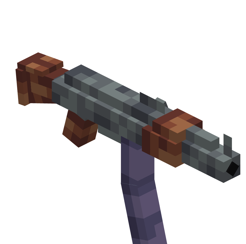 длинный ак-47, ak47 long — предмет ресурспака minecraft специально для сервера foxward