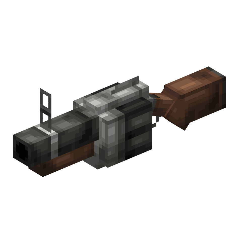 гранатомет, granade launcher — предмет ресурспака minecraft специально для сервера foxward
