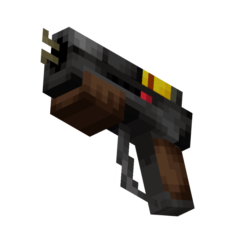 магнитный пистолет, magnet pistol — предмет ресурспака minecraft специально для сервера foxward
