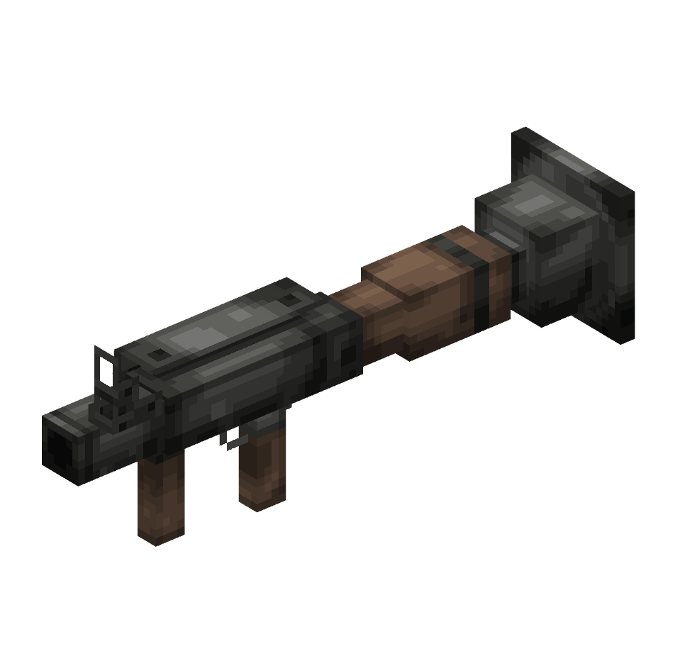 ракетомет, rocket launcher — предмет ресурспака minecraft специально для сервера foxward