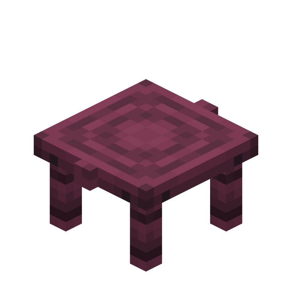 багровая древесина, stool — предмет ресурспака minecraft специально для сервера foxward