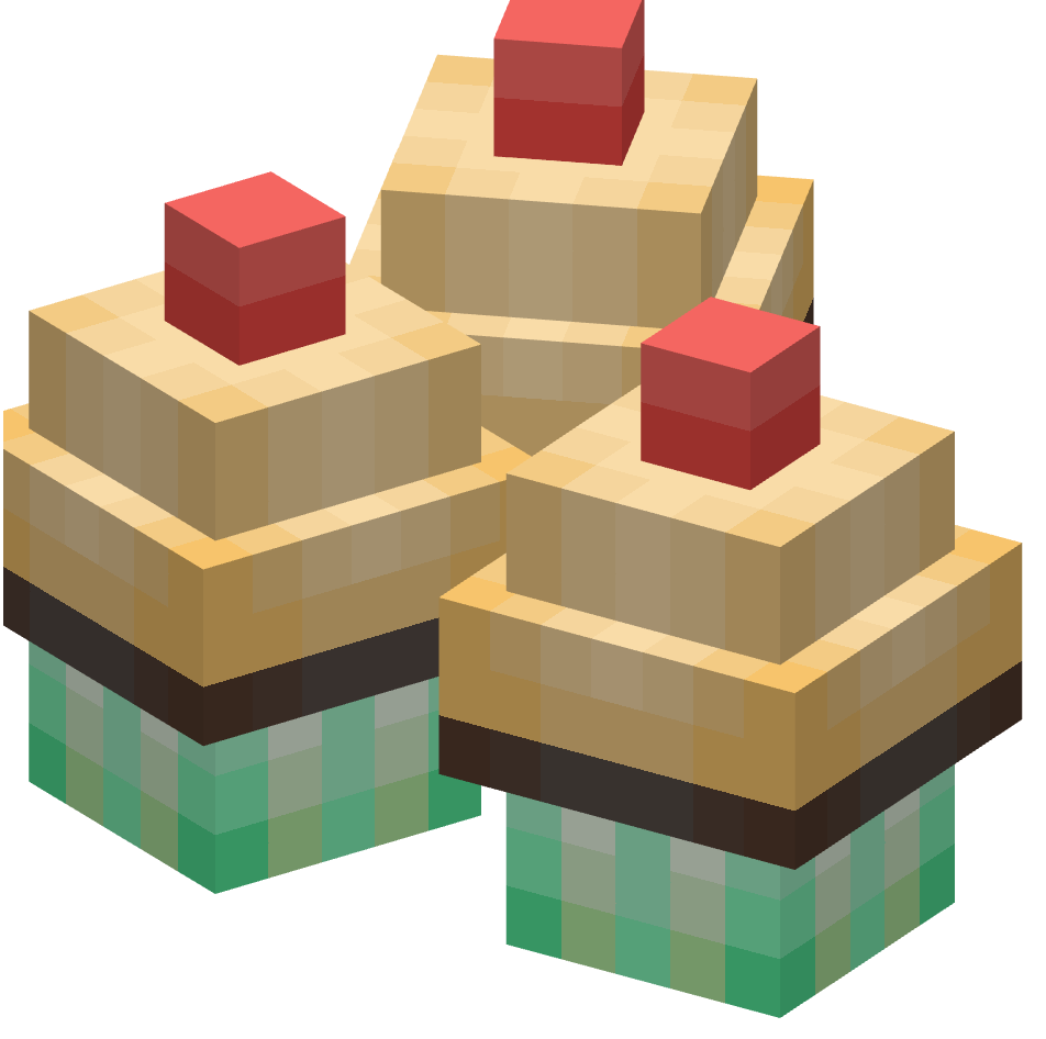 три маффина с вишенкой, cherrymaffin — предмет ресурспака minecraft специально для сервера foxward