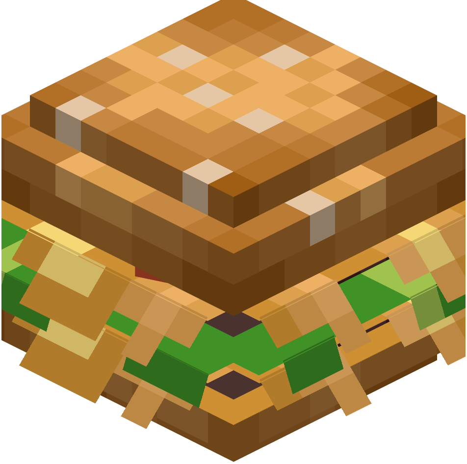 большой бургер, big burger — предмет ресурспака minecraft специально для сервера foxward