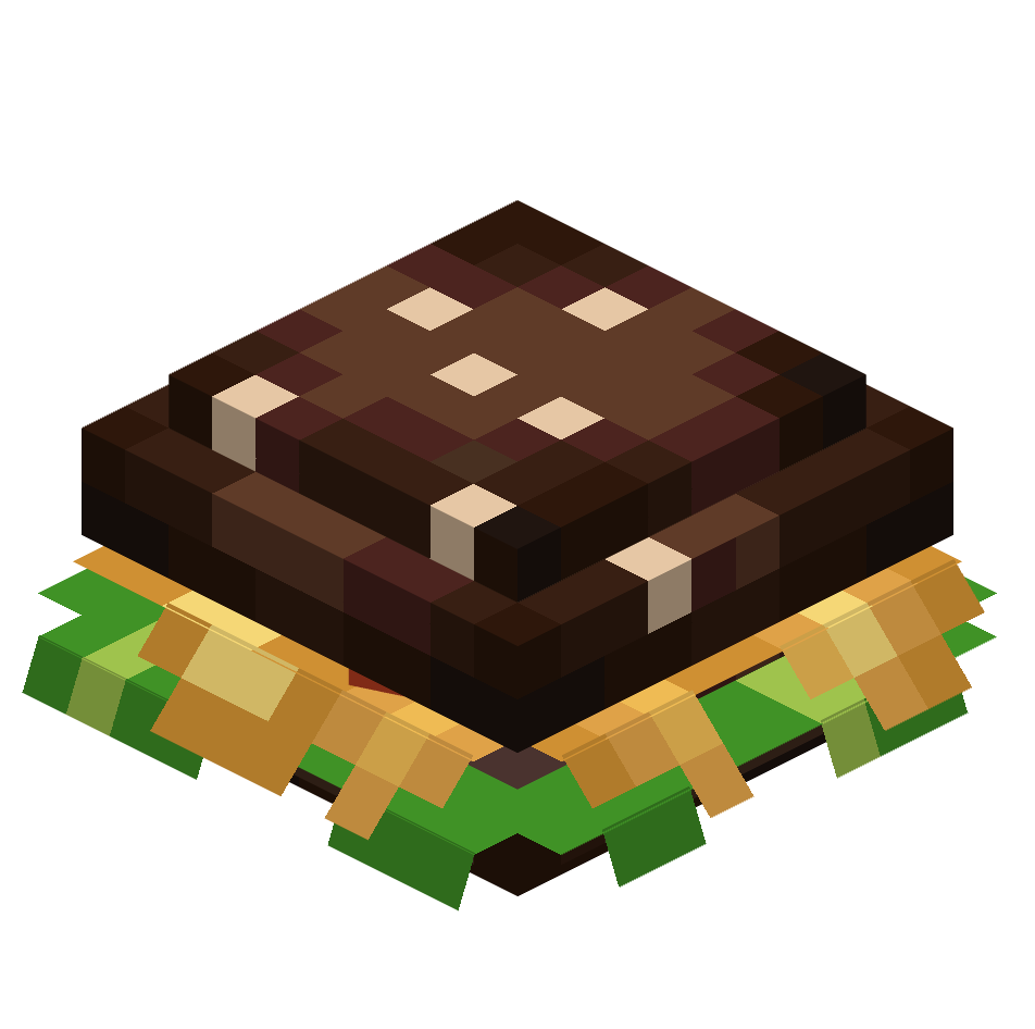 черный бургер, black burger — предмет ресурспака minecraft специально для сервера foxward