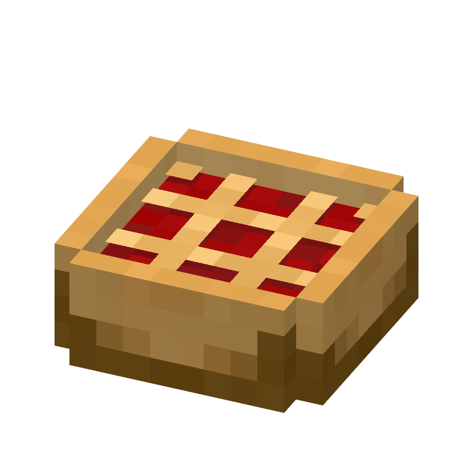пирог, pie — предмет ресурспака minecraft специально для сервера foxward