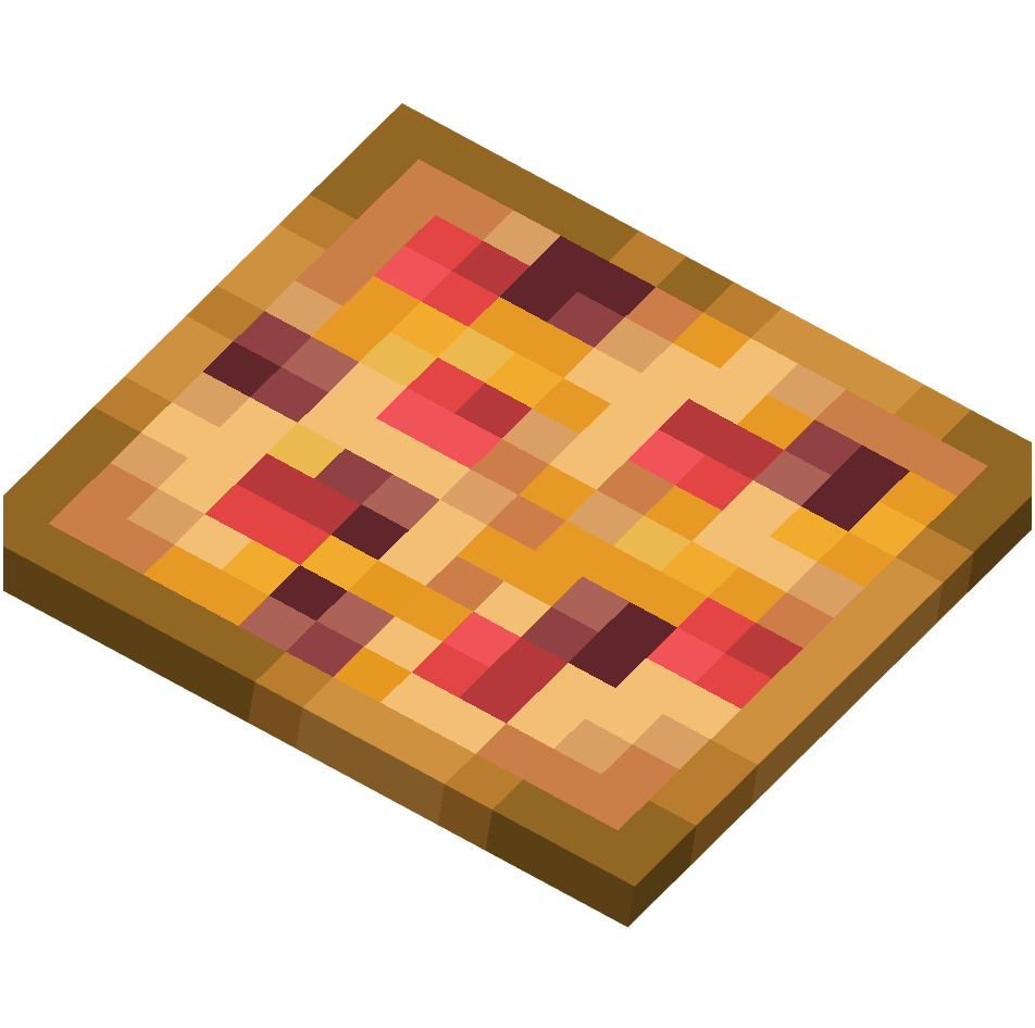 пицца, pizza — предмет ресурспака minecraft специально для сервера foxward
