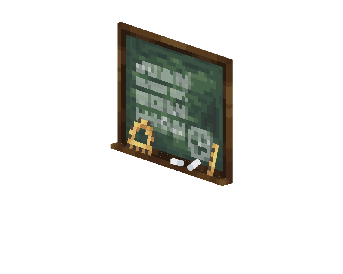 большая школьная доска — предмет ресурспака minecraft специально для сервера foxward