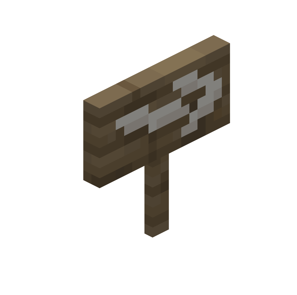 дорожный указатель, default — предмет ресурспака minecraft специально для сервера foxward