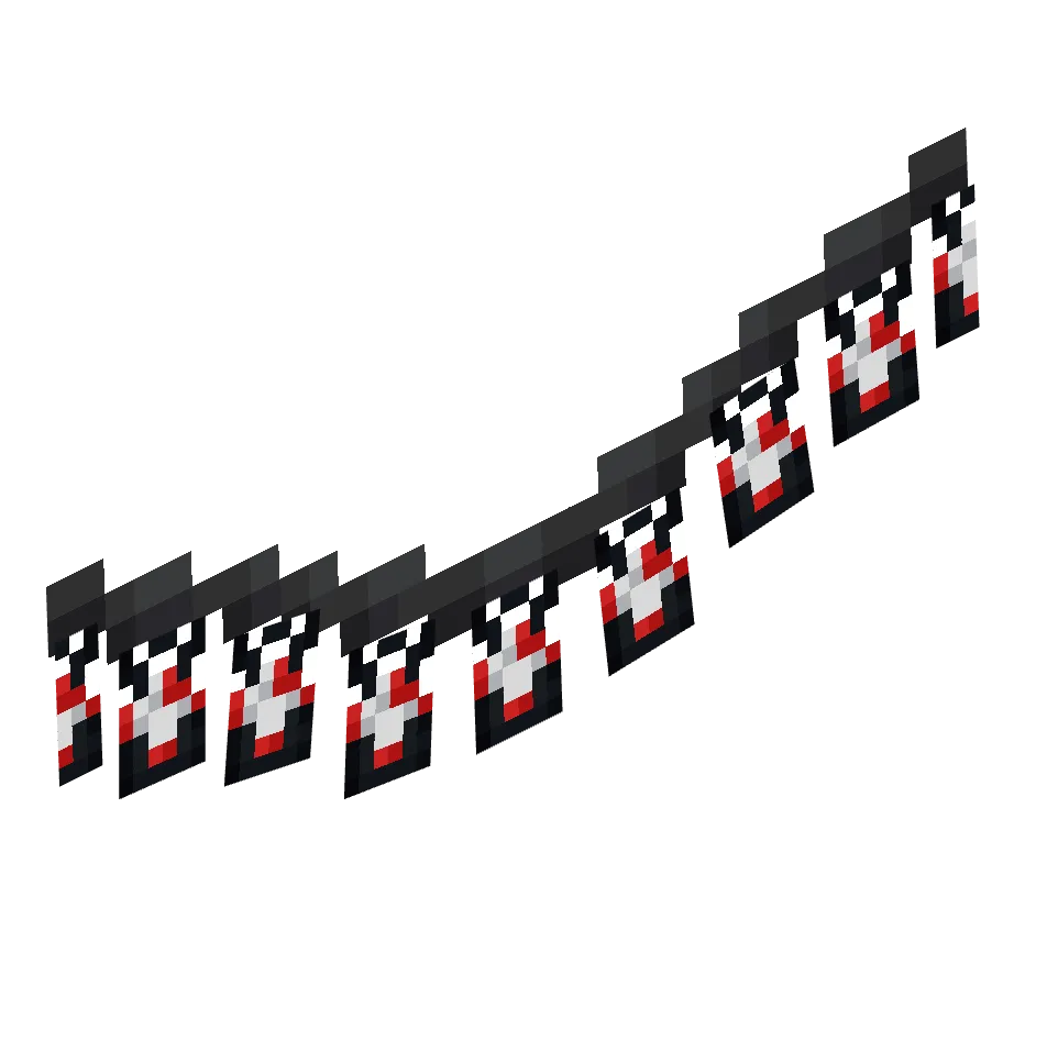 гирлянда флаг клуба гематиэлья, girland — предмет ресурспака minecraft специально для сервера foxward