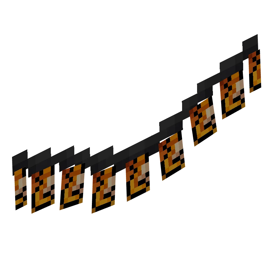 гирлянда флаг мобиании, girland — предмет ресурспака minecraft специально для сервера foxward
