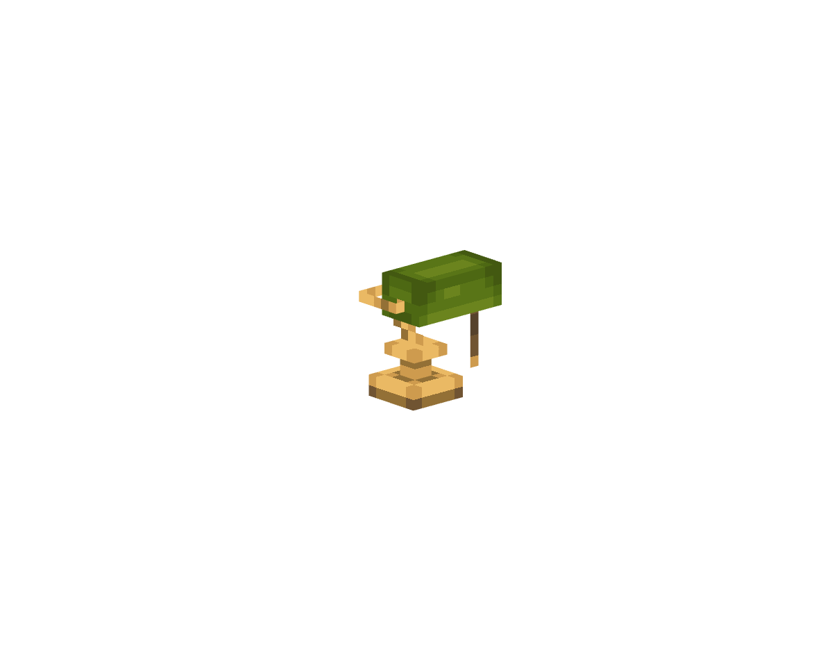 антикварная настольная лампа — предмет ресурспака minecraft специально для сервера foxward
