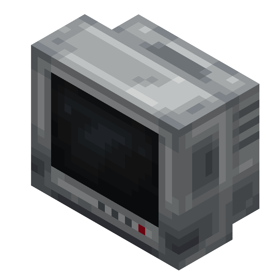 большой старый телевизор, big old tv — предмет ресурспака minecraft специально для сервера foxward