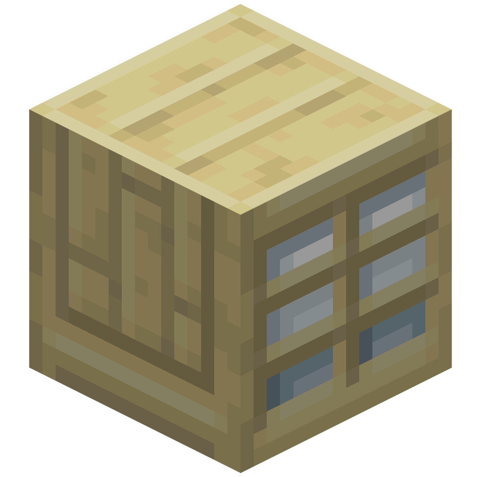 березовый шкаф с зеркалом с 6 секциями, birch mirror 6 sections cabinet — предмет ресурспака minecraft специально для сервера foxward