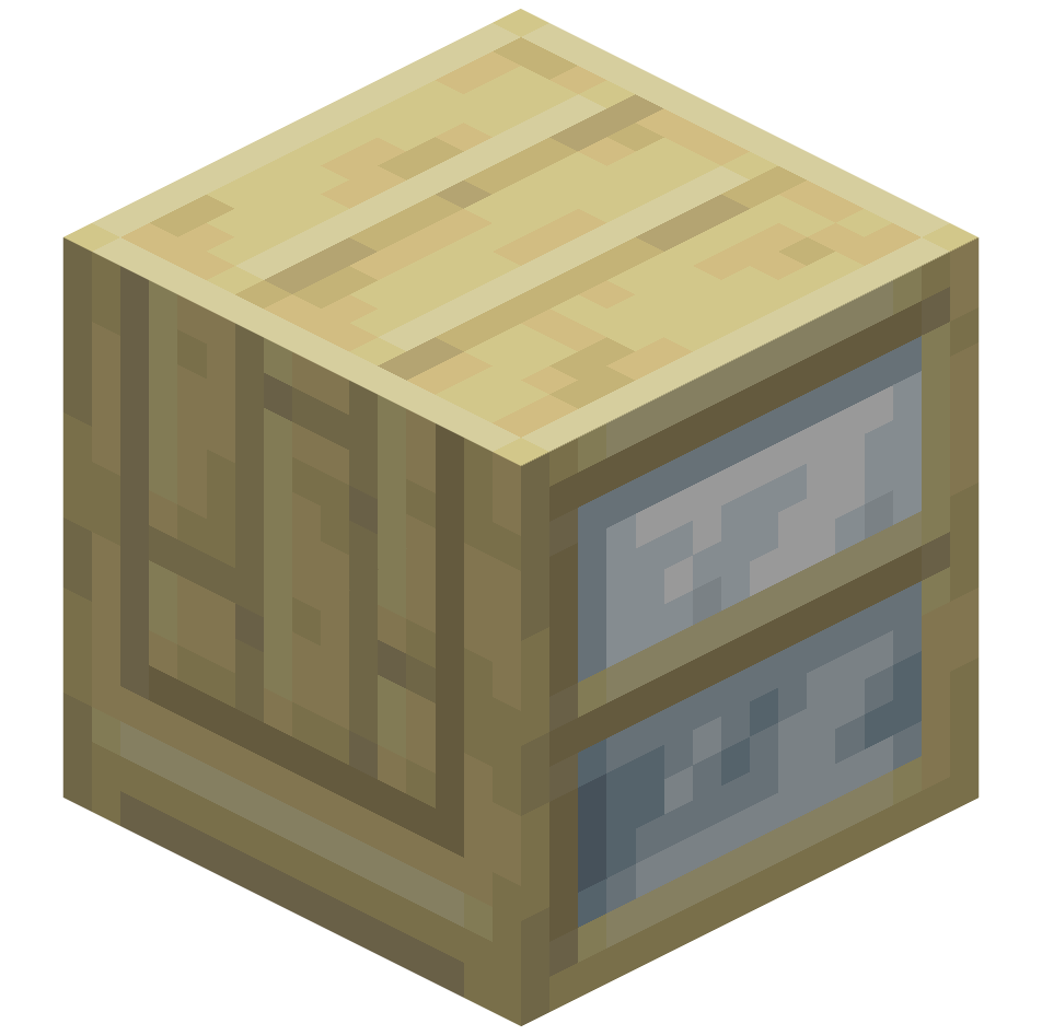 березовый шкаф с зеркалом, birch mirror cabinet — предмет ресурспака minecraft специально для сервера foxward