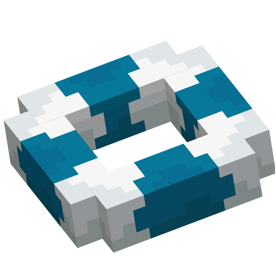 синий круг для плавания, blue pool ring — предмет ресурспака minecraft специально для сервера foxward