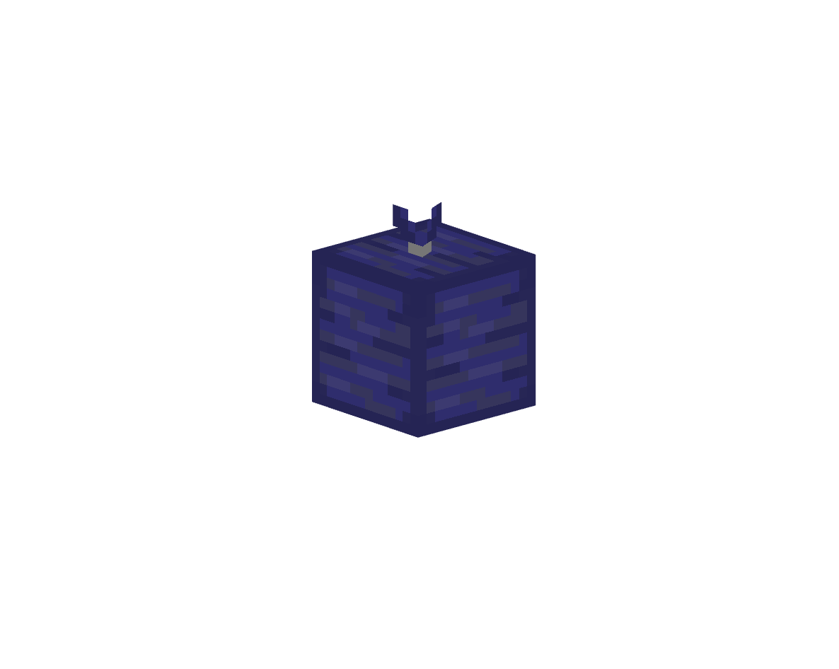 голубой пакет с мусором — предмет ресурспака minecraft специально для сервера foxward
