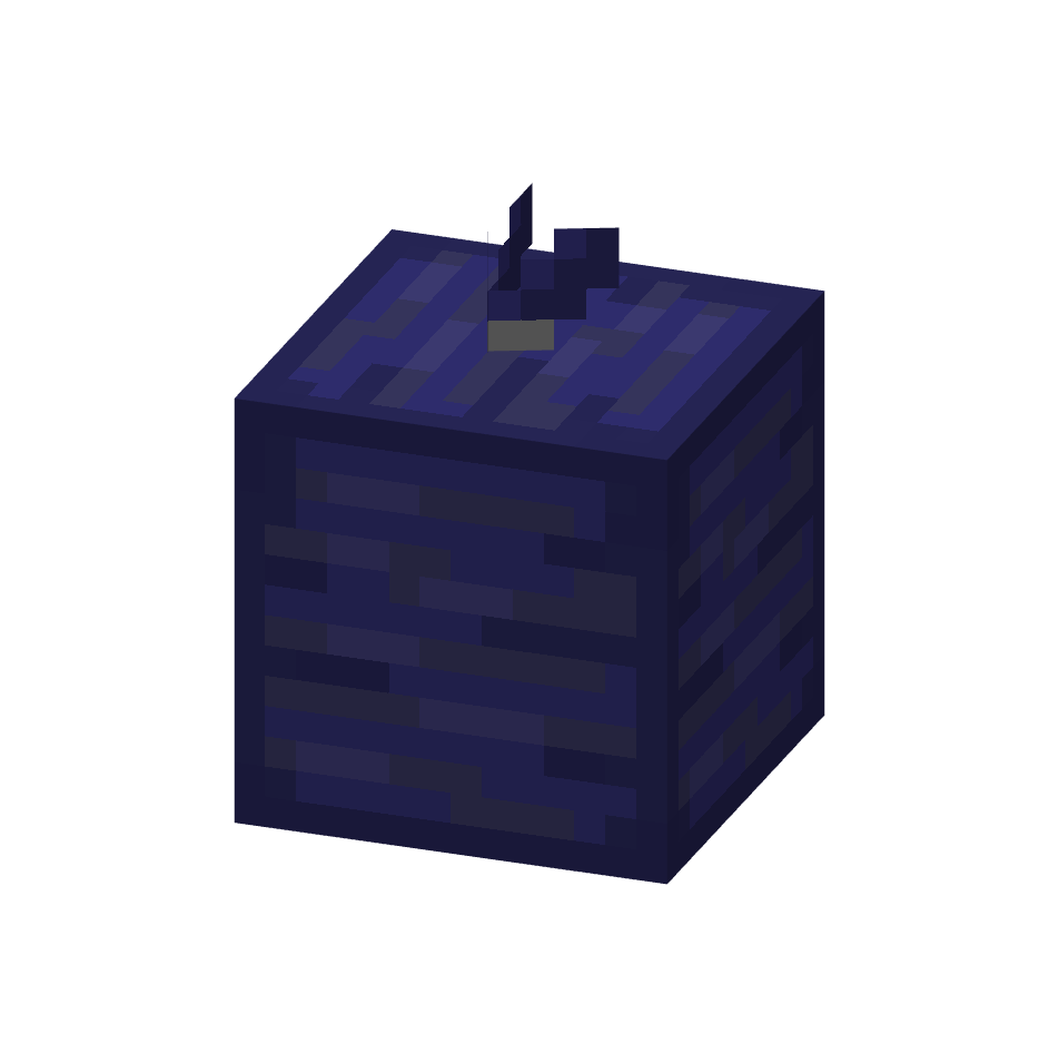 малый голубой пакет с мусором, bluetrashbag2 — предмет ресурспака minecraft специально для сервера foxward