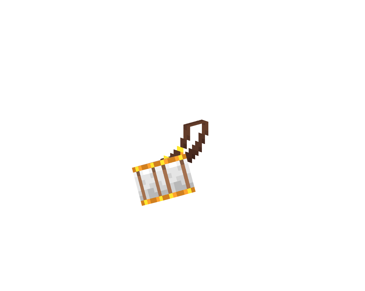 нательный барабан на левое плечо — предмет ресурспака minecraft специально для сервера foxward