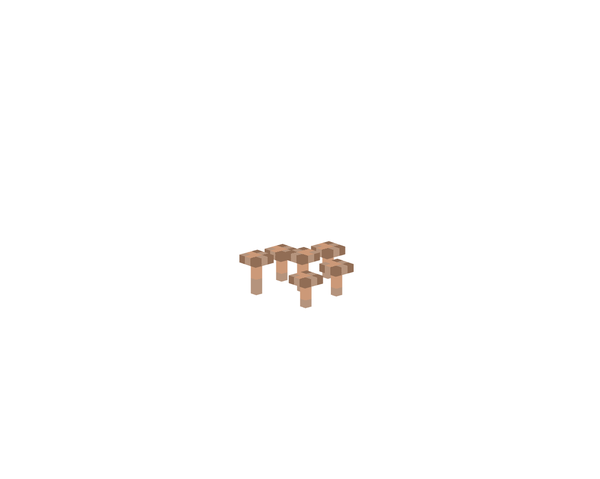 коричневые грибы — предмет ресурспака minecraft специально для сервера foxward