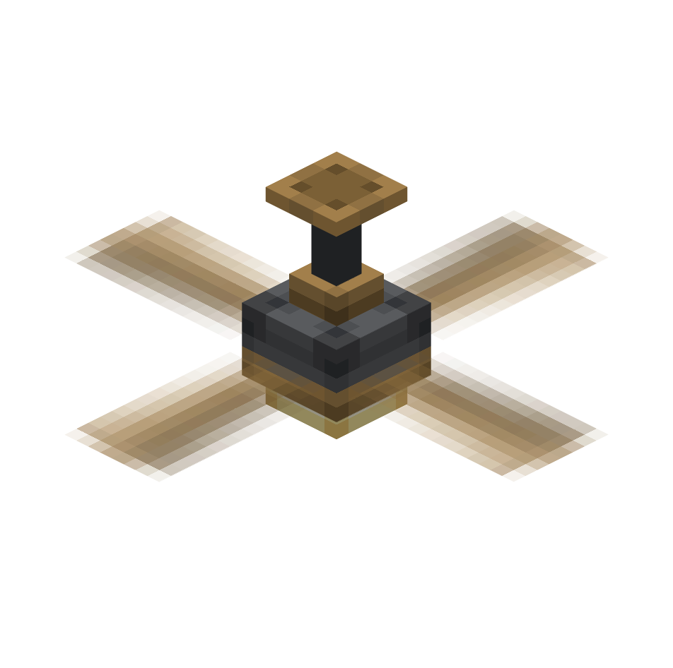 потолочный вентилятор, ceiling fan — предмет ресурспака minecraft специально для сервера foxward