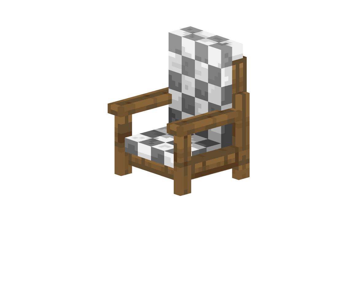бабушкино кресло — предмет ресурспака minecraft специально для сервера foxward