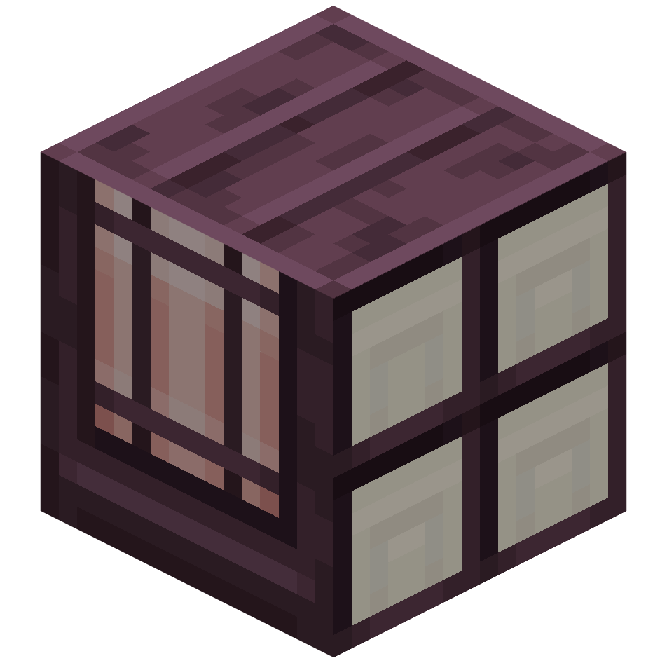 шкаф седзи из вишневого дерева с 4 секциями, cherry 4 section shoji cabinet — предмет ресурспака minecraft специально для сервера foxward