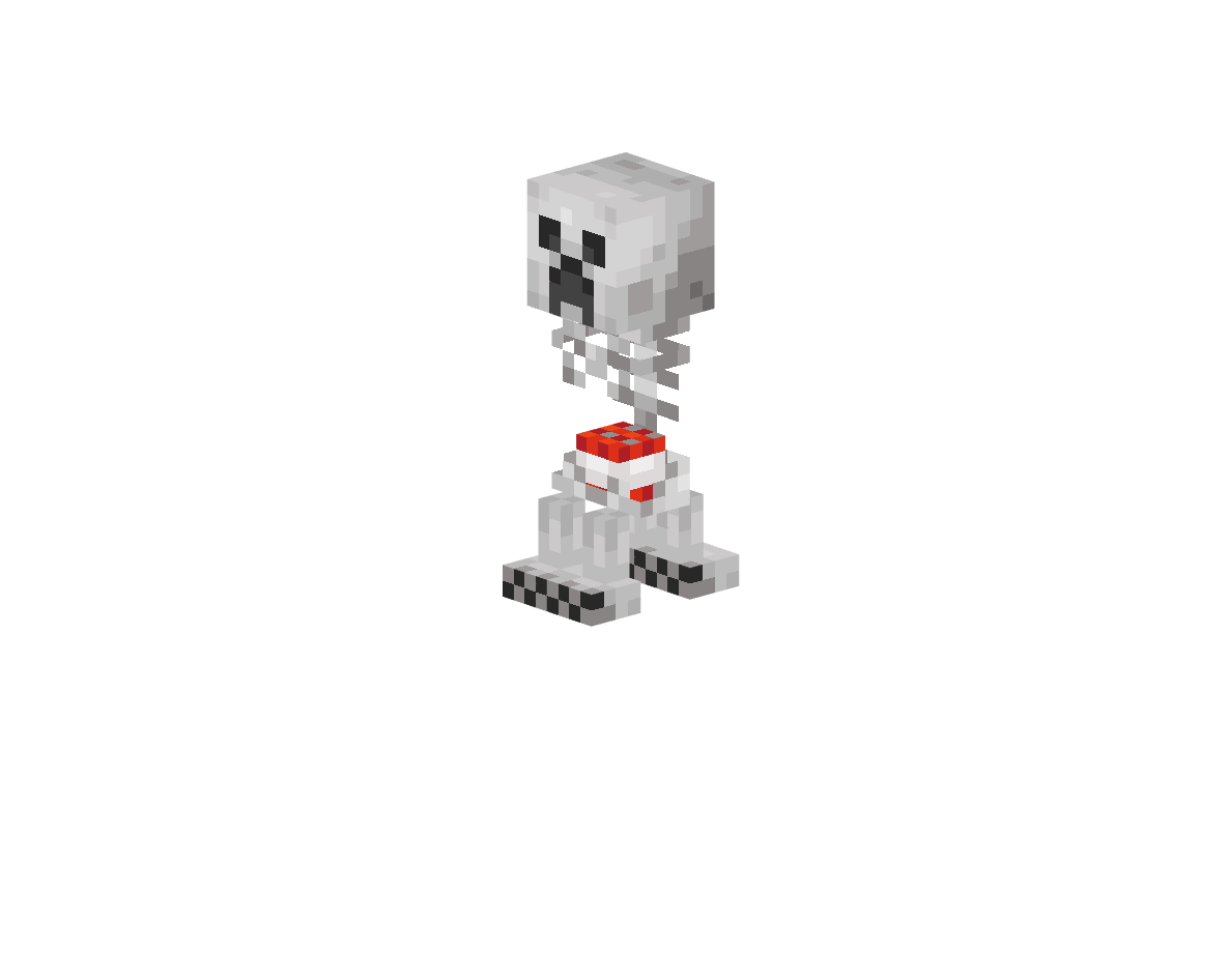скелет крипера — предмет ресурспака minecraft специально для сервера foxward