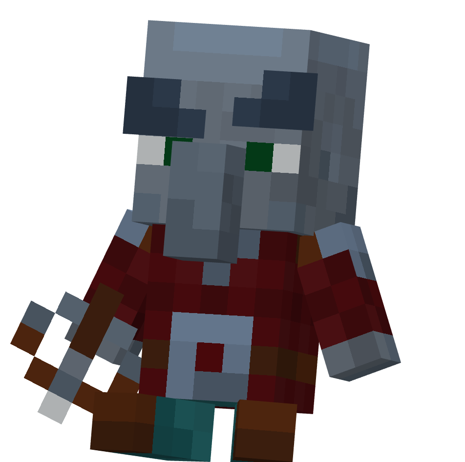 игрушка разбойник, crossbow illager — предмет ресурспака minecraft специально для сервера foxward