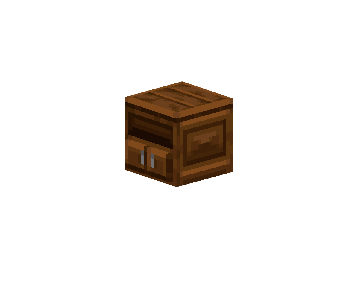верхний шкаф из темного дуба с 2 ящиками — предмет ресурспака minecraft специально для сервера foxward