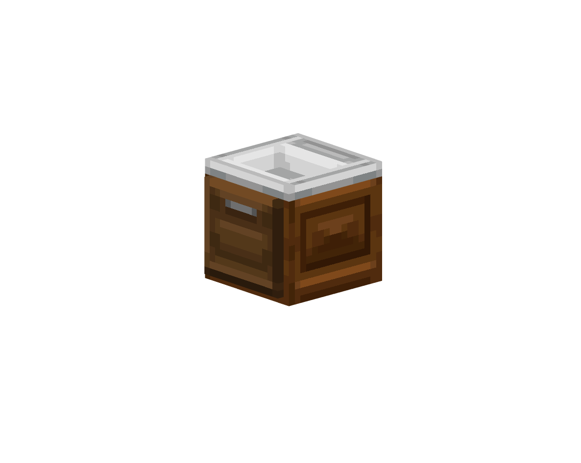 раковина из темного дуба — предмет ресурспака minecraft специально для сервера foxward