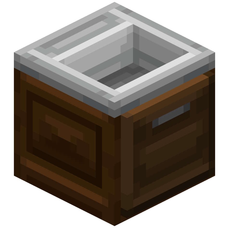 раковина из темного дуба, dark oak sink — предмет ресурспака minecraft специально для сервера foxward