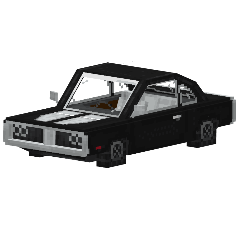 додж чарджер черный, dodge charger black — предмет ресурспака minecraft специально для сервера foxward