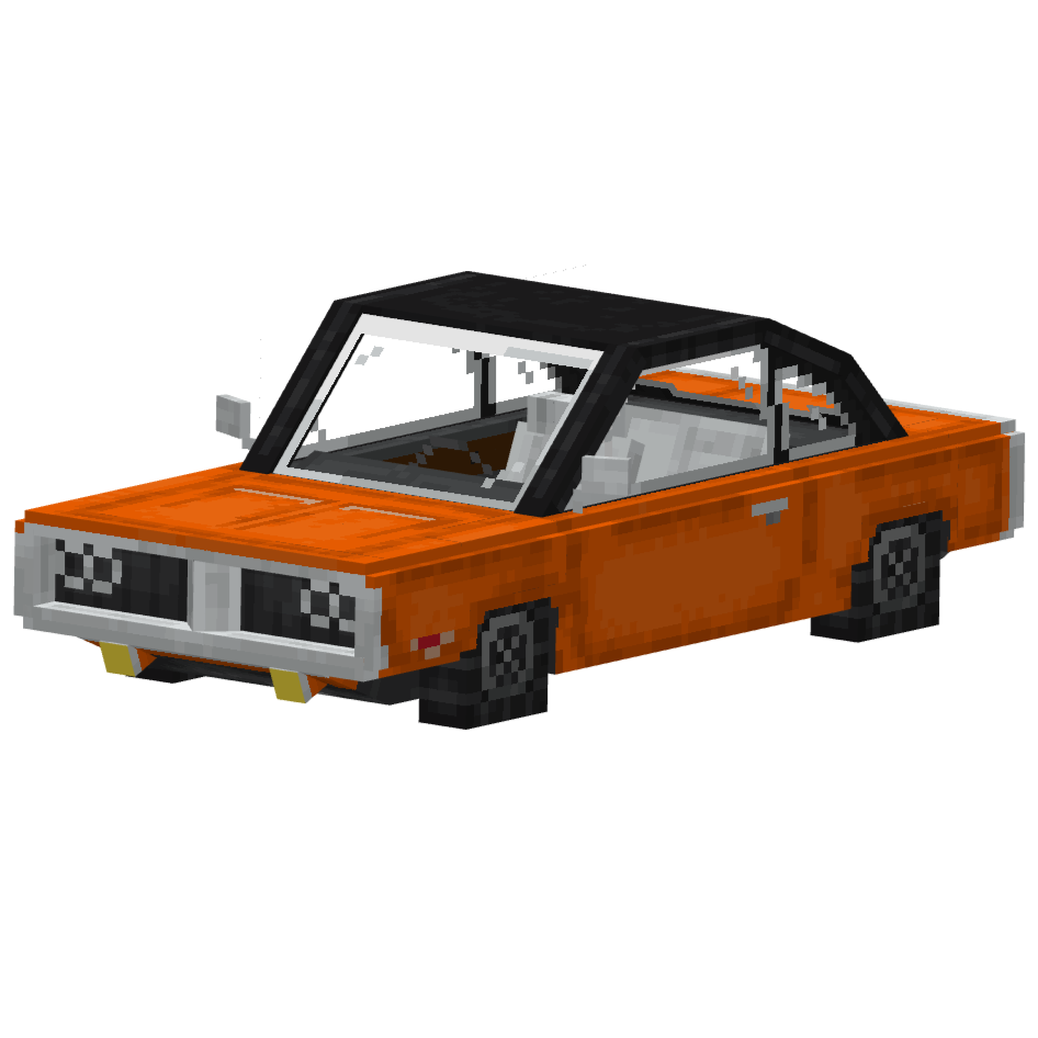 додж чарджер оранжевый, dodge charger orange — предмет ресурспака minecraft специально для сервера foxward