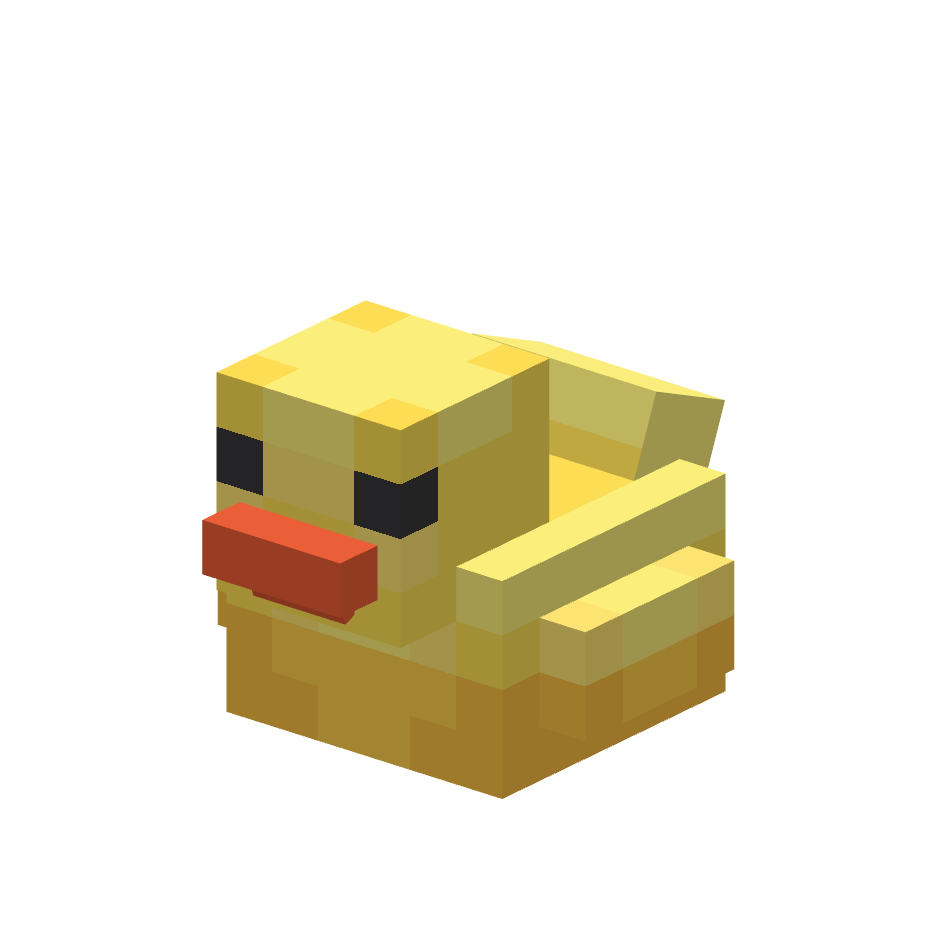 уточка, duck — предмет ресурспака minecraft специально для сервера foxward