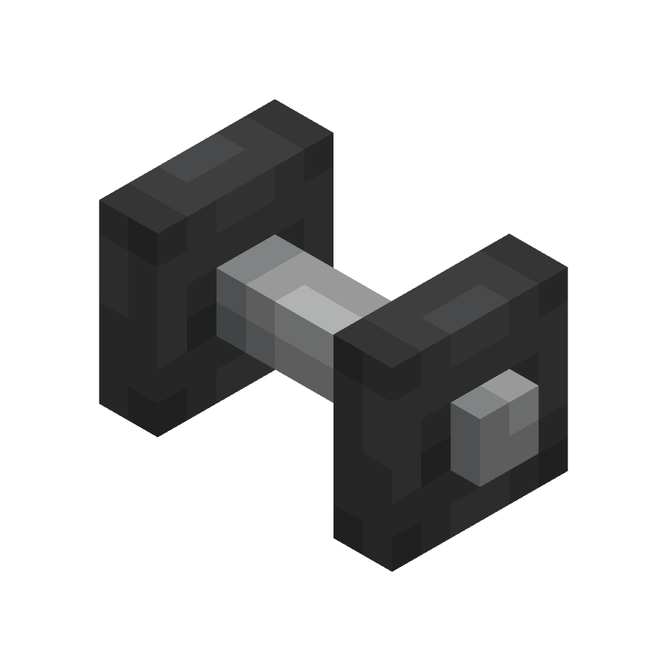 гантель, dumbbell — предмет ресурспака minecraft специально для сервера foxward