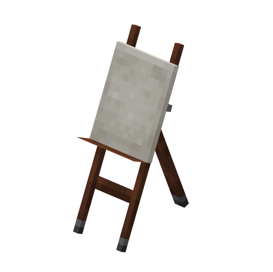 мольберт, easel — предмет ресурспака minecraft специально для сервера foxward