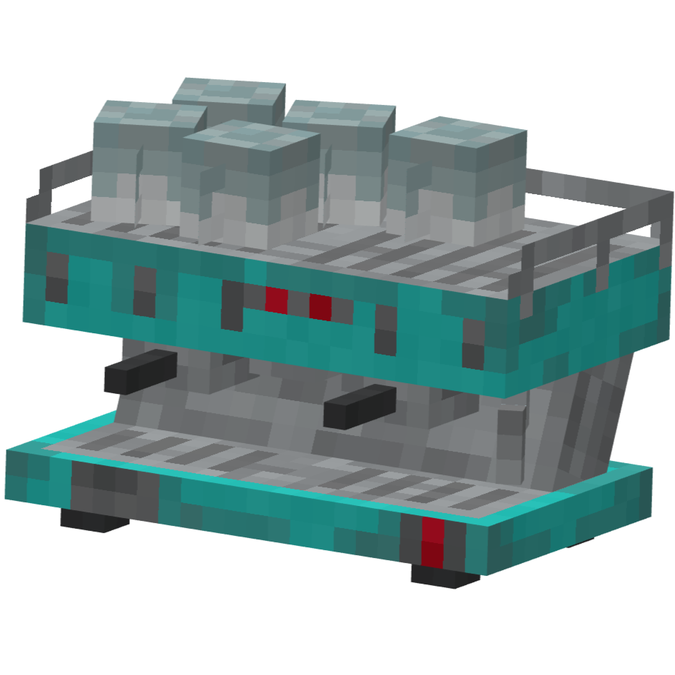 кофе машина, espressomachine — предмет ресурспака minecraft специально для сервера foxward