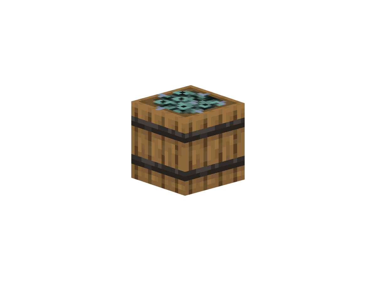 бочка с рыбой — предмет ресурспака minecraft специально для сервера foxward