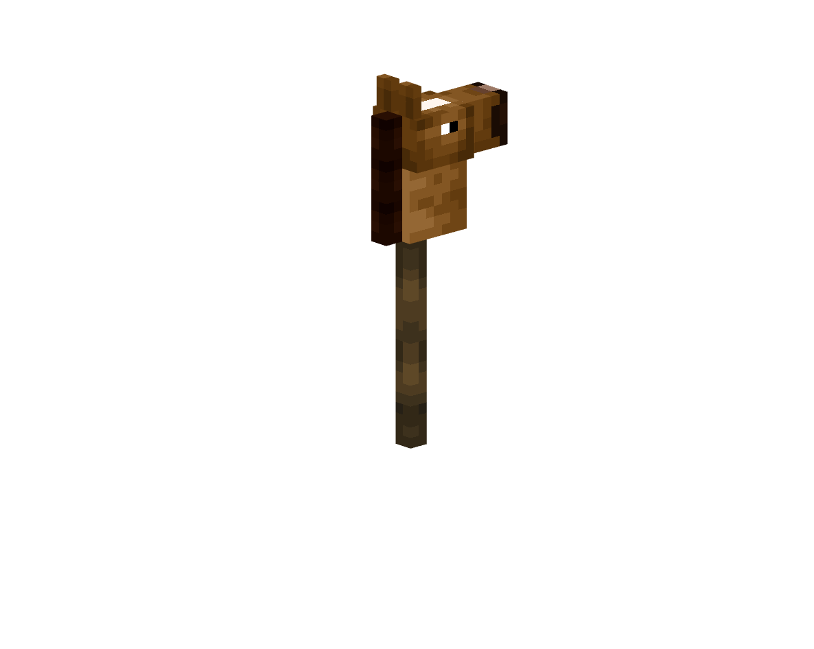 лошадь на палке — предмет ресурспака minecraft специально для сервера foxward
